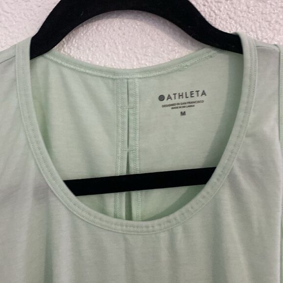 Athleta- mint green crisscross back workout tank-size medium - Picture 2 of 7